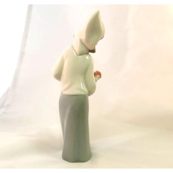 Lladro Daisa Statue Figurine Girl W/ Rooster Chicken Home Decorative 8" Retired - Picture 4 of 11